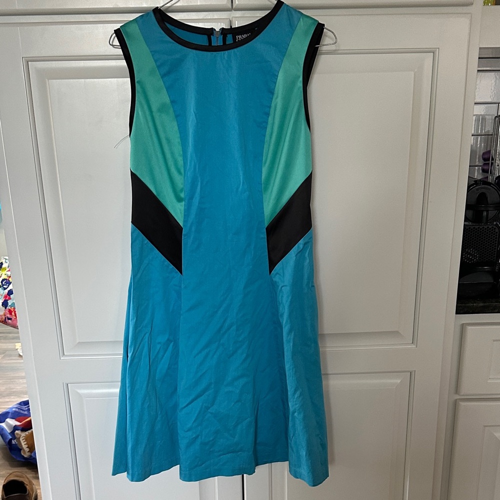 Pranks Gurung for Target Aqua and Black Mini Dress